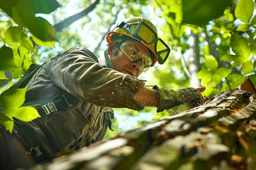 como cortar un arbol con serrucho