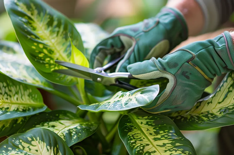 como podar la dieffenbachia